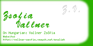 zsofia vallner business card
